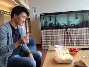 Steven celebrating his birthday